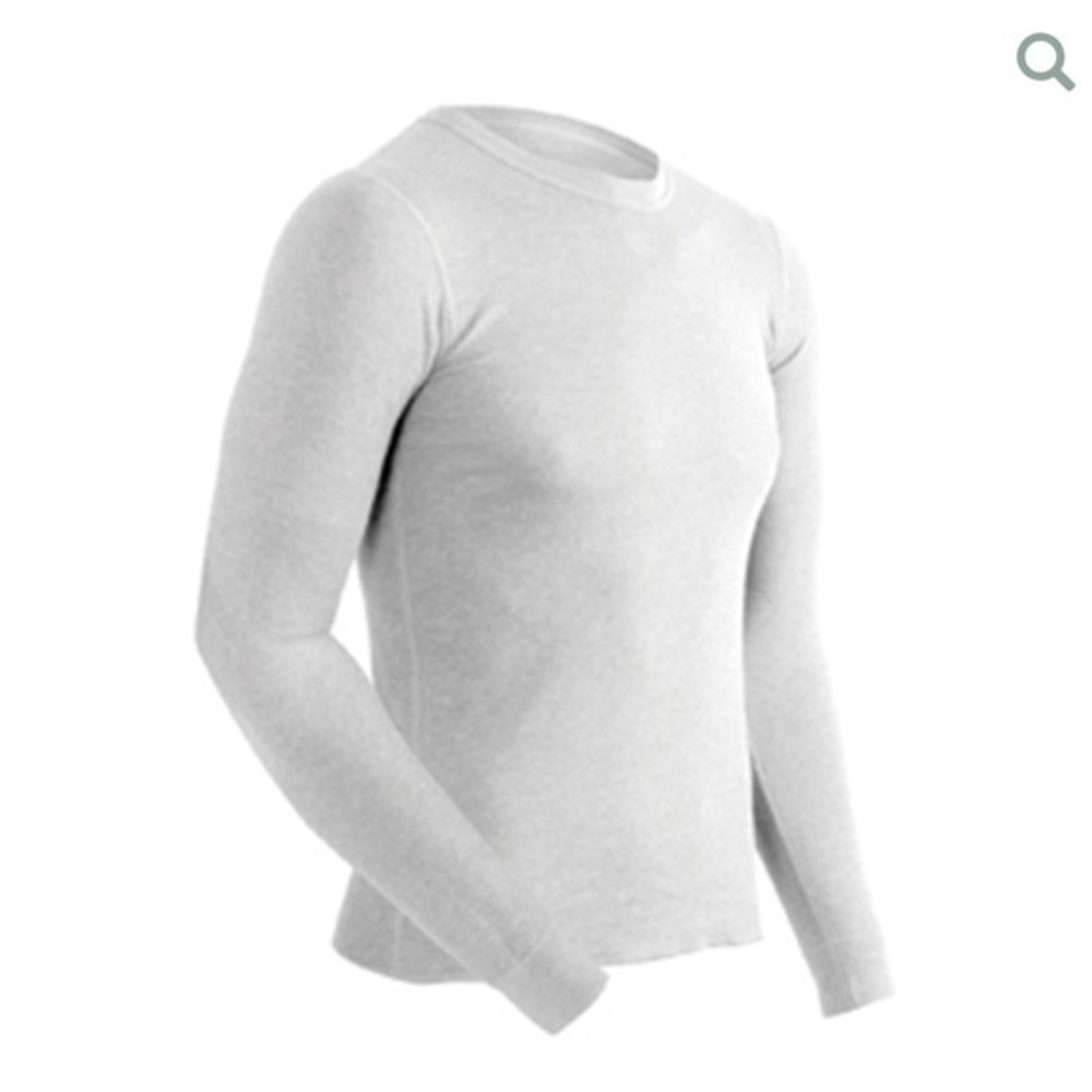 Coldpruf Basic Base Layer Shirt Men’s M White Long Sleeve Thermal Top